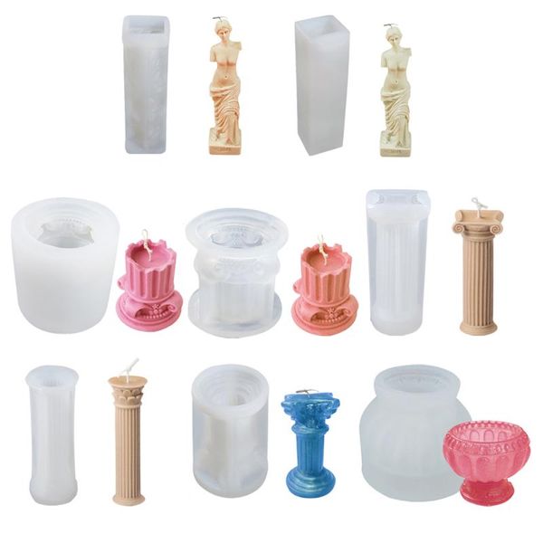 craft tools 3d human body silicone mold retro roman column pillar candle molds art plaster diy mould cake fondant 
craft tools 3d human body silicone mold retro roman column pillar candle molds art plaster diy mould cake fondant