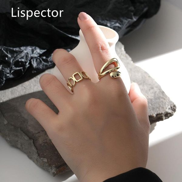 cluster rings lispector 925 sterling silver korean hollow glossy for men elegant geometric ring minimalist exaggerated jewelry, Golden;silver
cluster rings lispector 925 sterling silver korean hollow glossy for men elegant geometric ring minimalist exaggerated jewelry, Golden;silver