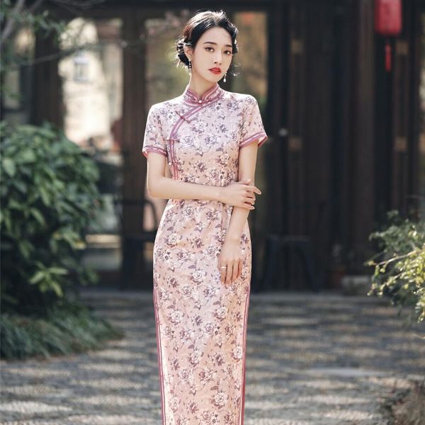 ethnic clothing print flower women satin vintage button cheongsam mandarin collar qipao long slim evening dress plus size 4xl vestios, Red
ethnic clothing print flower women satin vintage button cheongsam mandarin collar qipao long slim evening dress plus size 4xl vestios, Red
