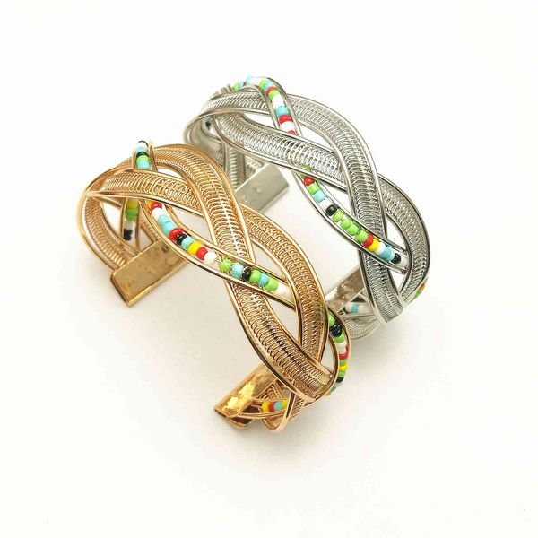 a1316 new fashion design fashion new bracelet color rice bead woven open bracelet, Black
a1316 new fashion design fashion new bracelet color rice bead woven open bracelet, Black
