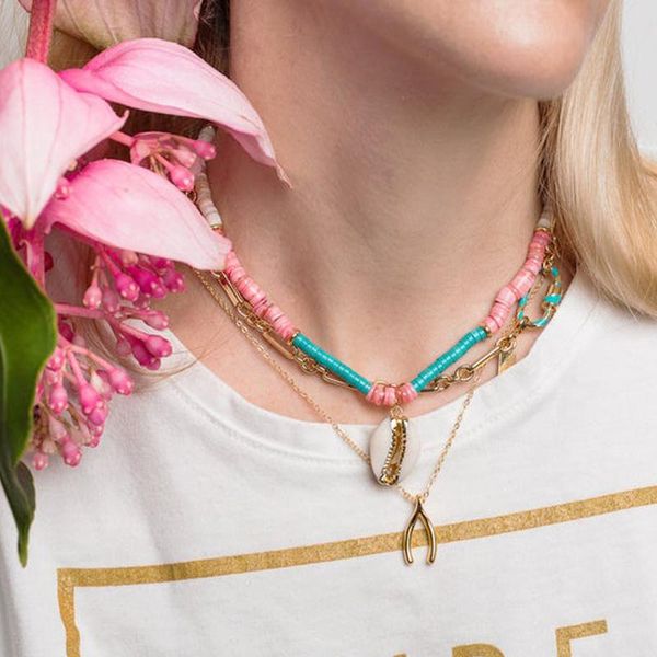 chokers bohemian colorful shell pieces blue stone beaded necklace handmade trendy charm beach jewelry for women pendant choker, Golden;silver
chokers bohemian colorful shell pieces blue stone beaded necklace handmade trendy charm beach jewelry for women pendant choker, Golden;silver