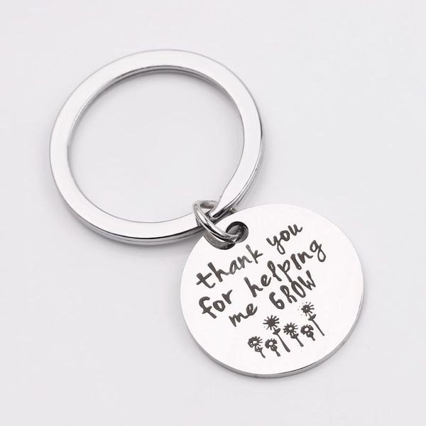 keychains thank you for helping me grow keychain stainless steel teacher appreciation gift term begin end teacher's day key ring, Silver
keychains thank you for helping me grow keychain stainless steel teacher appreciation gift term begin end teacher's day key ring, Silver