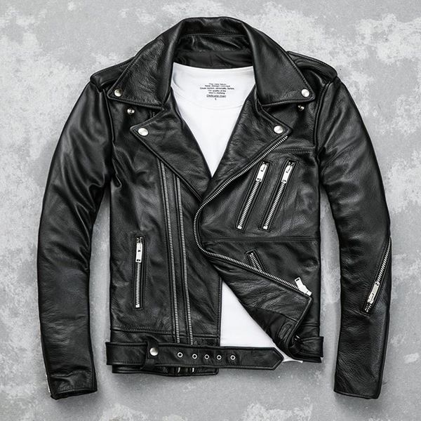 men's leather & faux 100% real cow jacket men motorcycle mens jackets and coats short spring autumn clothes 2021 veste homme pph2956, Black
men's leather & faux 100% real cow jacket men motorcycle mens jackets and coats short spring autumn clothes 2021 veste homme pph2956, Black