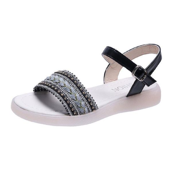 sandals summer wedges shoes women's non-slip soft sole buckle strap roma ladies outdoor beach sandalias de mujer, Black
sandals summer wedges shoes women's non-slip soft sole buckle strap roma ladies outdoor beach sandalias de mujer, Black