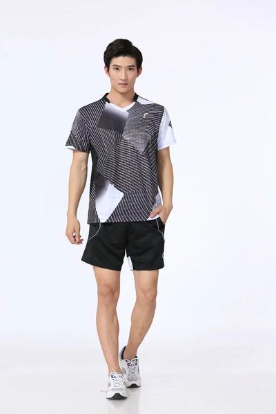 t5005m-b badminton wear sets for men black round neck shirt with shorts outdoor apparel tennis table athletic set, White;yellow
t5005m-b badminton wear sets for men black round neck shirt with shorts outdoor apparel tennis table athletic set, White;yellow
