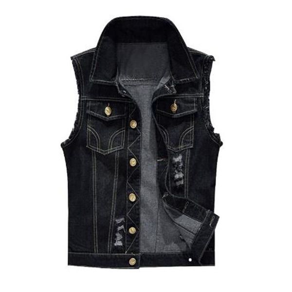 slim male jeans sleeveless jacket denim vests men plus size 6xl black vest outdoors work for men's, Black;white
slim male jeans sleeveless jacket denim vests men plus size 6xl black vest outdoors work for men's, Black;white