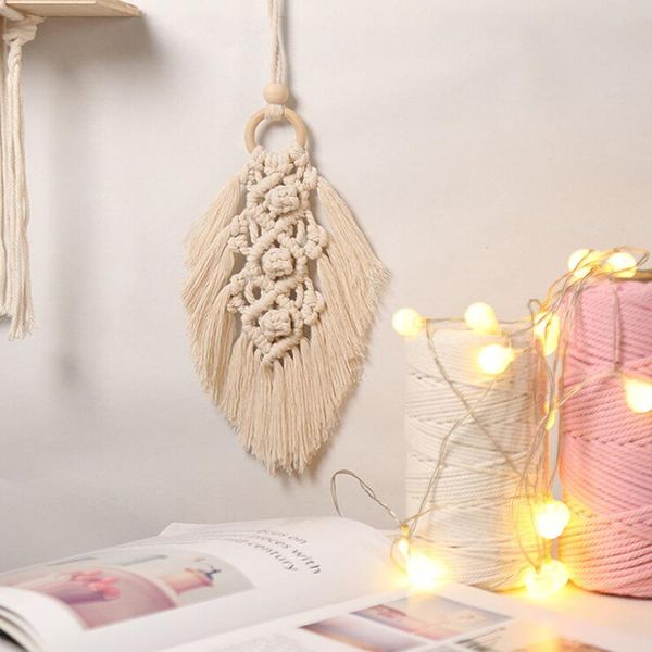 tassel small tapestry for home decoration leaves cotton rope wall hanging pendant decorative objects & figurines
tassel small tapestry for home decoration leaves cotton rope wall hanging pendant decorative objects & figurines