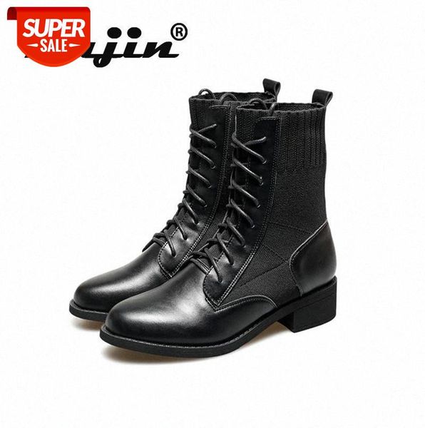 fujin women boots black genuine leather knitting ankle lace up booties motorcycle winter warm platform fashion breathable boots #bl1z
fujin women boots black genuine leather knitting ankle lace up booties motorcycle winter warm platform fashion breathable boots #bl1z