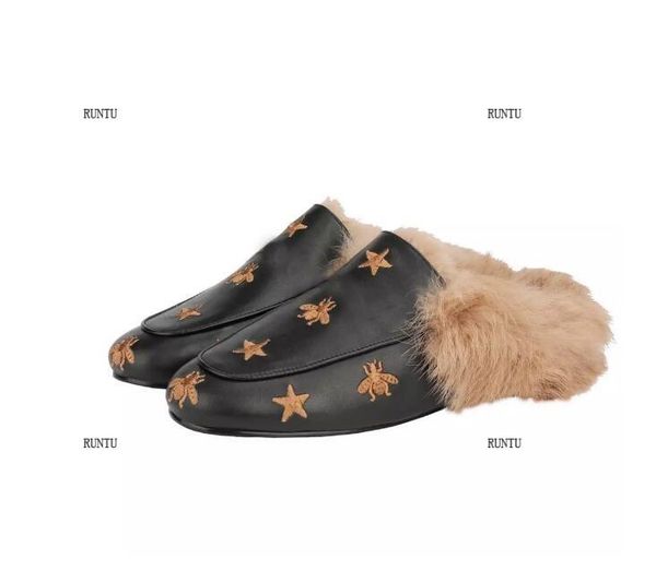 female flat bottom baotou half slippers hair web celebrity shoe sandals and, Black
female flat bottom baotou half slippers hair web celebrity shoe sandals and, Black