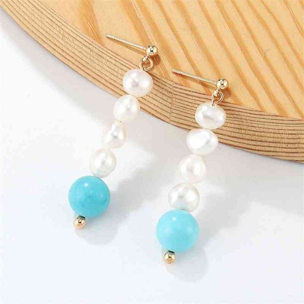 new freshwater pearl pine stone color contrast long earrings, 925 silver needle jewelry, Black
new freshwater pearl pine stone color contrast long earrings, 925 silver needle jewelry, Black