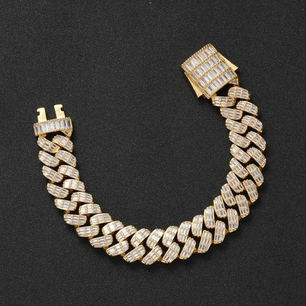 link, chain 17mm 7inch 8inch brass iced out cz bracelet for men bling cuban jewelry bb024, Black
link, chain 17mm 7inch 8inch brass iced out cz bracelet for men bling cuban jewelry bb024, Black