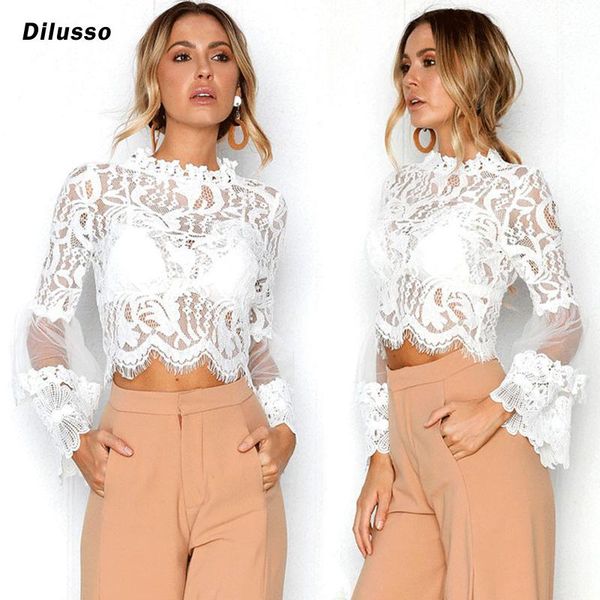 women's t-shirt fashion women lace t-shirts casual hollow out long sleeve 2021 elegant short summer autumn tee, White
women's t-shirt fashion women lace t-shirts casual hollow out long sleeve 2021 elegant short summer autumn tee, White