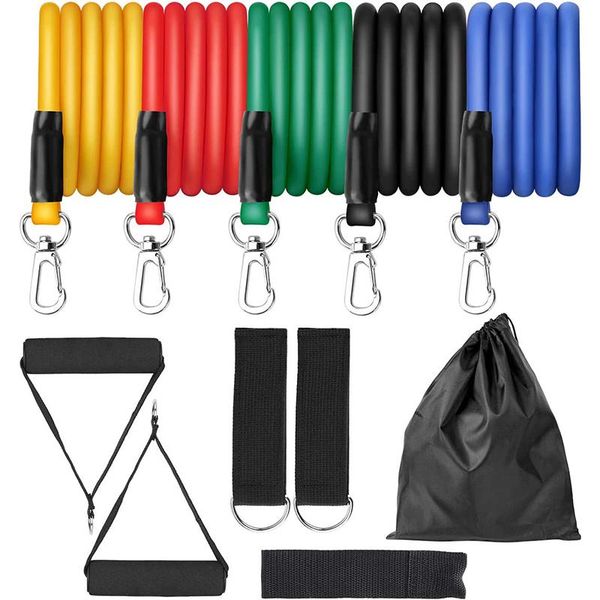 resistance bands 11pcs exercise set expander yaga pull rope gym training fitness band home workout with door anchor ankle strap
resistance bands 11pcs exercise set expander yaga pull rope gym training fitness band home workout with door anchor ankle strap