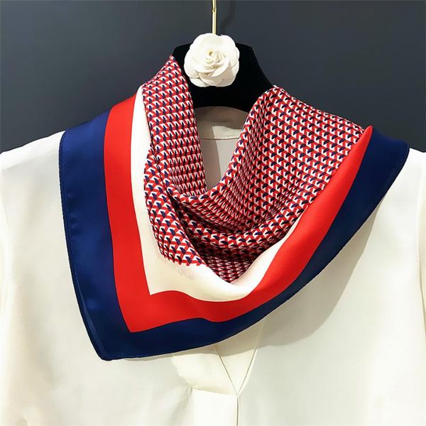 scarves 60cm square scarf women 2021 spring striped silk summer plaid headband fashion neckerchief for ladies, Blue;gray
scarves 60cm square scarf women 2021 spring striped silk summer plaid headband fashion neckerchief for ladies, Blue;gray