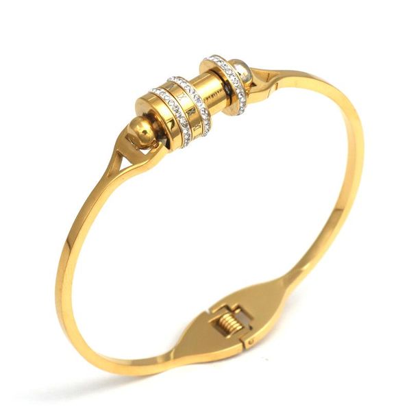 fashion lovers bracelets woman stainless steel bangles and cubic zirconia golden jewelry gifts bangle, Black
fashion lovers bracelets woman stainless steel bangles and cubic zirconia golden jewelry gifts bangle, Black