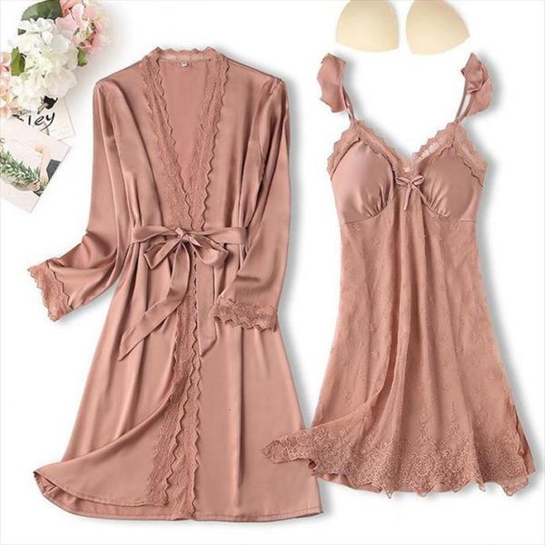 summer nighty amp robe suit womens sleepwears satin set casual kimono bathrobe gown intimate lingerie silky loose home clothes, Black;red
summer nighty amp robe suit womens sleepwears satin set casual kimono bathrobe gown intimate lingerie silky loose home clothes, Black;red