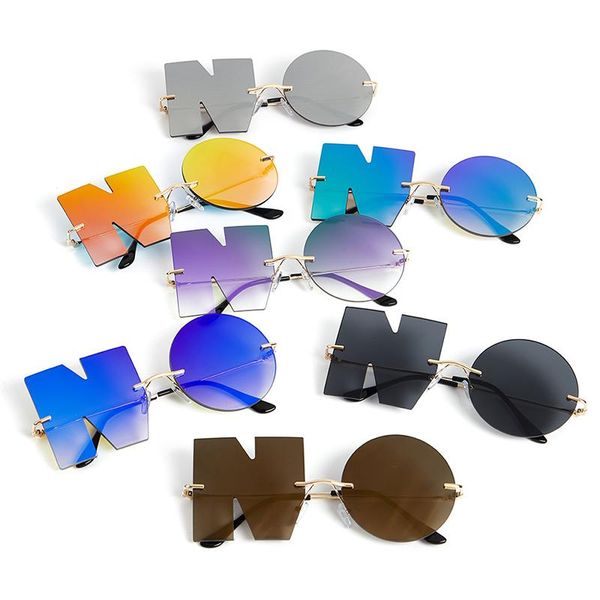 sunglasses frames fashion letter no designer women metal sun glasses ladies trend sunglass, Silver
sunglasses frames fashion letter no designer women metal sun glasses ladies trend sunglass, Silver