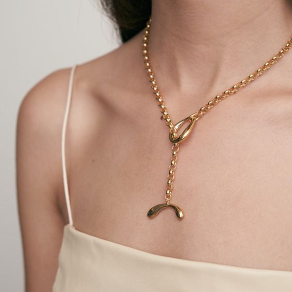 female retro thick 18k gold plated chain necklace joker choker clavicle chain, Golden;silver
female retro thick 18k gold plated chain necklace joker choker clavicle chain, Golden;silver