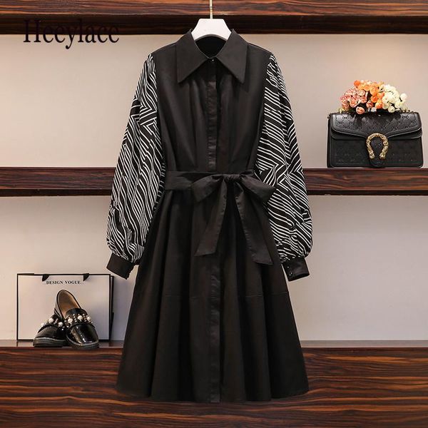 plus size women elegant black shirt dress autumn 2021 turn-down collar print long sleeve patchwork loose ruffle dresses casual, Black;gray
plus size women elegant black shirt dress autumn 2021 turn-down collar print long sleeve patchwork loose ruffle dresses casual, Black;gray