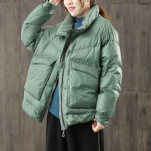 leather ladies short puffer jacket big fashion pocket down cotton female coat in fashionable warm winter clothes y223 ye5f, Black
leather ladies short puffer jacket big fashion pocket down cotton female coat in fashionable warm winter clothes y223 ye5f, Black