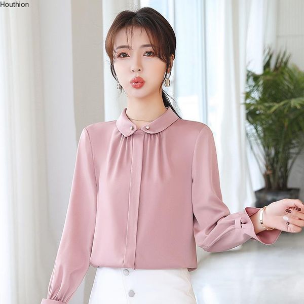 women's blouses & shirts houthion satin slim casual bluass fashion long sleeve solid color pullover shirt spring/autumn, White
women's blouses & shirts houthion satin slim casual bluass fashion long sleeve solid color pullover shirt spring/autumn, White