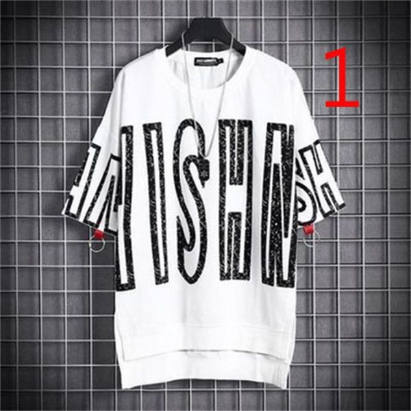 t shirts summer boys loose short-sleeved t-shirt trend korean three-quarter sleeve harajuku bf wind, White;black
t shirts summer boys loose short-sleeved t-shirt trend korean three-quarter sleeve harajuku bf wind, White;black