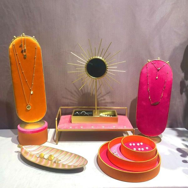 jewelry pouches, bags earring display shelf home hang necklaces earrings box tray furnishing articles, Pink;blue
jewelry pouches, bags earring display shelf home hang necklaces earrings box tray furnishing articles, Pink;blue