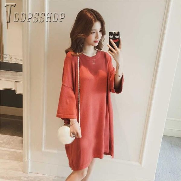 casual dresses 2021 plus size knitting women dress korean loose bandage female, Black;gray
casual dresses 2021 plus size knitting women dress korean loose bandage female, Black;gray
