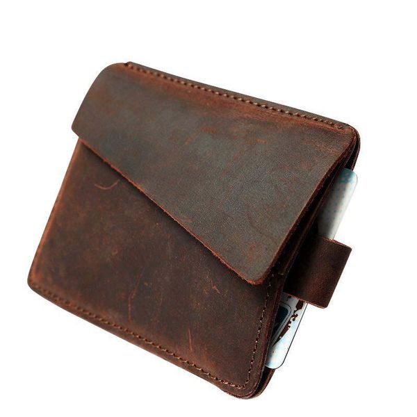 card holders crazy horse pickup bag head layer leather men's short pull holder european and american retro, Brown;gray
card holders crazy horse pickup bag head layer leather men's short pull holder european and american retro, Brown;gray