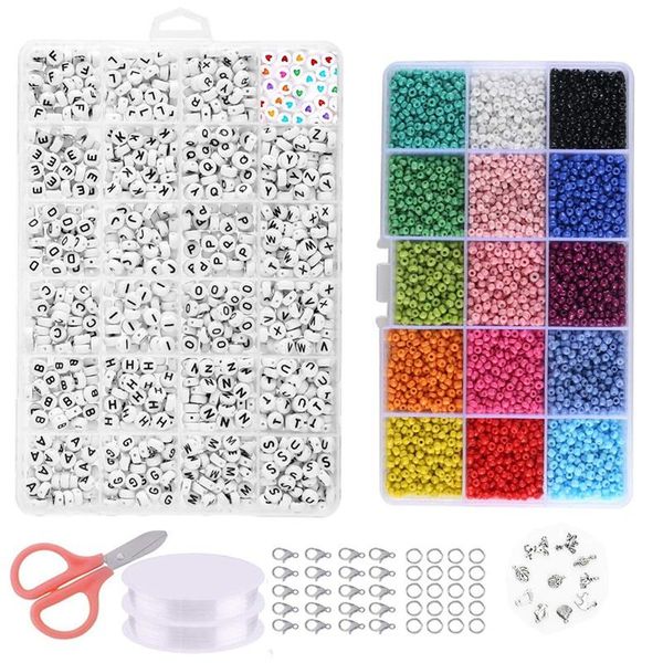 other beads for jewelry making kit - 7500 pcs glass seed bead and 1200 letter friendship bracelet
other beads for jewelry making kit - 7500 pcs glass seed bead and 1200 letter friendship bracelet