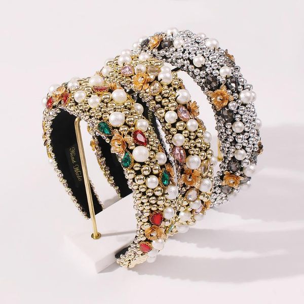 baroque simulated pearl beads hairbands hair accessories gold flower crown headbands for women colorful drill hoop headwear clips & barrette, Golden;silver
baroque simulated pearl beads hairbands hair accessories gold flower crown headbands for women colorful drill hoop headwear clips & barrette, Golden;silver