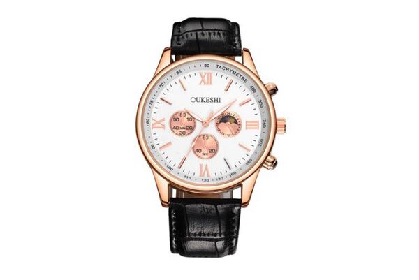 sports fashion casual business leather belt roman numerals waterproof men's quartz watch, Slivery;brown
sports fashion casual business leather belt roman numerals waterproof men's quartz watch, Slivery;brown