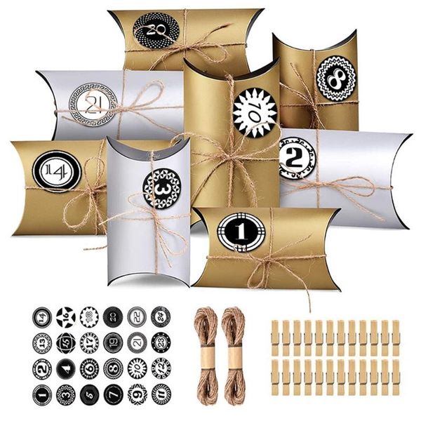 christmas decorations 24pcs advent calendar candy bags with number label stickers wooden clips diy holiday xmas countdown paper box
christmas decorations 24pcs advent calendar candy bags with number label stickers wooden clips diy holiday xmas countdown paper box