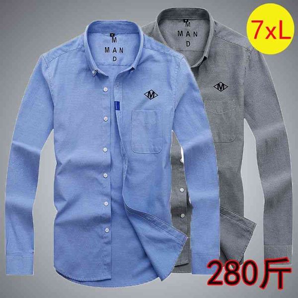 280 jin fattening shirt extra large fat men's loose business long sleeve lining, White;black
280 jin fattening shirt extra large fat men's loose business long sleeve lining, White;black