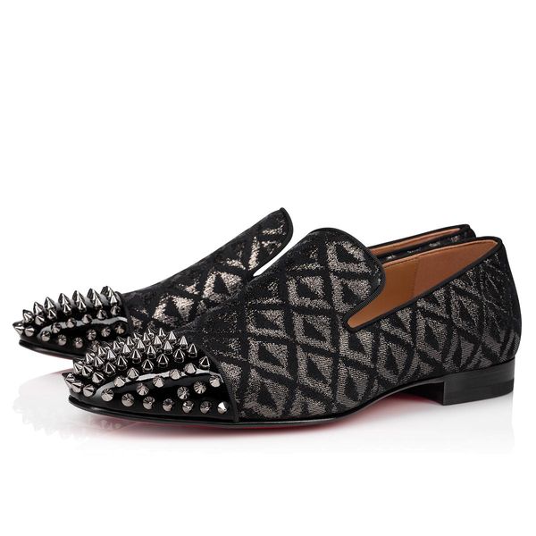 spring and autumn men's dress shoes spooky brand red sole genuine leather diamond pattern small square head matte spikes business leath, Black
spring and autumn men's dress shoes spooky brand red sole genuine leather diamond pattern small square head matte spikes business leath, Black