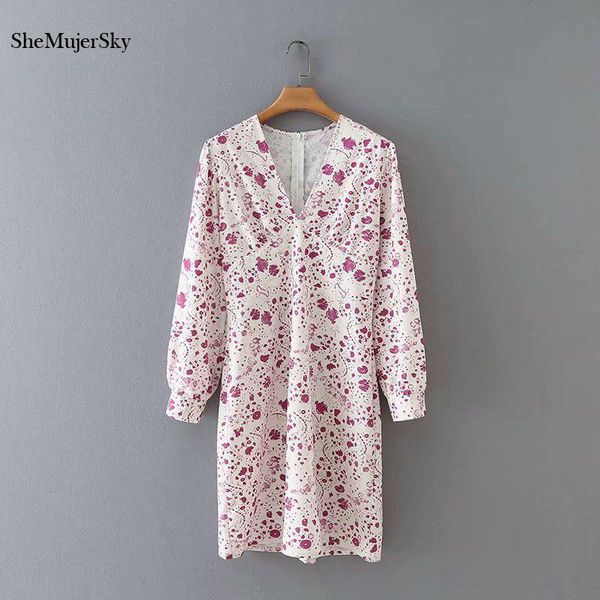 shemujersky spring print white dress women v-neck long sleeve casual dresses 2021 autumn jurken, Black;gray
shemujersky spring print white dress women v-neck long sleeve casual dresses 2021 autumn jurken, Black;gray