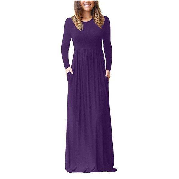 casual dresses women plus size dress long sleeve loose plain pockets maxi 2021 evening party autumn, Black;gray
casual dresses women plus size dress long sleeve loose plain pockets maxi 2021 evening party autumn, Black;gray