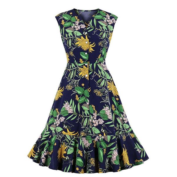 summer women sleeveless v neck flower printed elegant ladies party casual fashion mermaid dress vestido de festa dresses, Black;gray
summer women sleeveless v neck flower printed elegant ladies party casual fashion mermaid dress vestido de festa dresses, Black;gray
