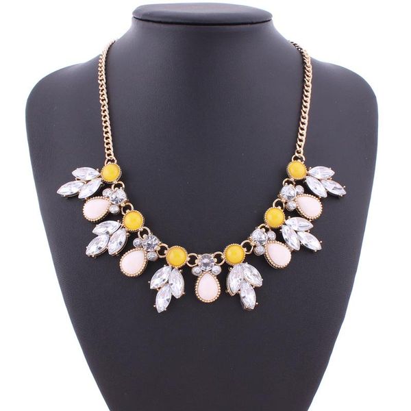 tenande maxi necklaces small resin round water droplets leaves crystal for women night club jewelry colar chokers, Golden;silver
tenande maxi necklaces small resin round water droplets leaves crystal for women night club jewelry colar chokers, Golden;silver