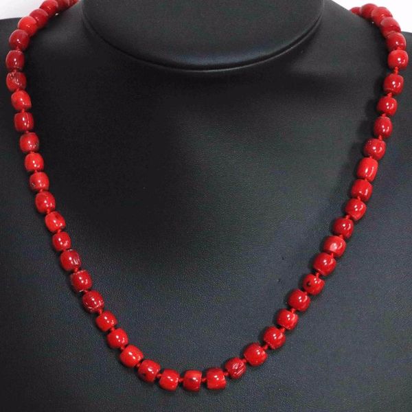 natural red coral irregular tube barrel beads choker 8x11mm 11x15mm high grade fashion women chain necklace 20inch b1503 chains, Silver
natural red coral irregular tube barrel beads choker 8x11mm 11x15mm high grade fashion women chain necklace 20inch b1503 chains, Silver