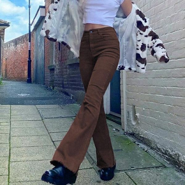 vintage trousers basic brown denim wide leg jeans women streetwear harajuku stretch flare pants joggers female fashion women's & capris, Black;white
vintage trousers basic brown denim wide leg jeans women streetwear harajuku stretch flare pants joggers female fashion women's & capris, Black;white