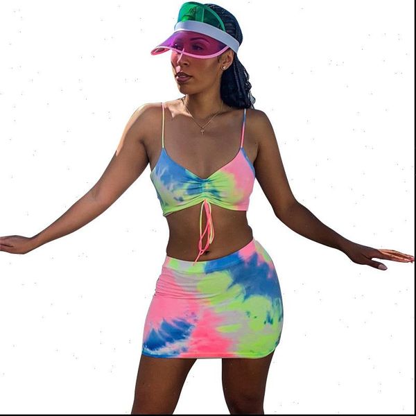 rainbow neon tie dye women tracksuits two piece skirt set summer fashion clothes for matching sets cute club outfits, Gray
rainbow neon tie dye women tracksuits two piece skirt set summer fashion clothes for matching sets cute club outfits, Gray