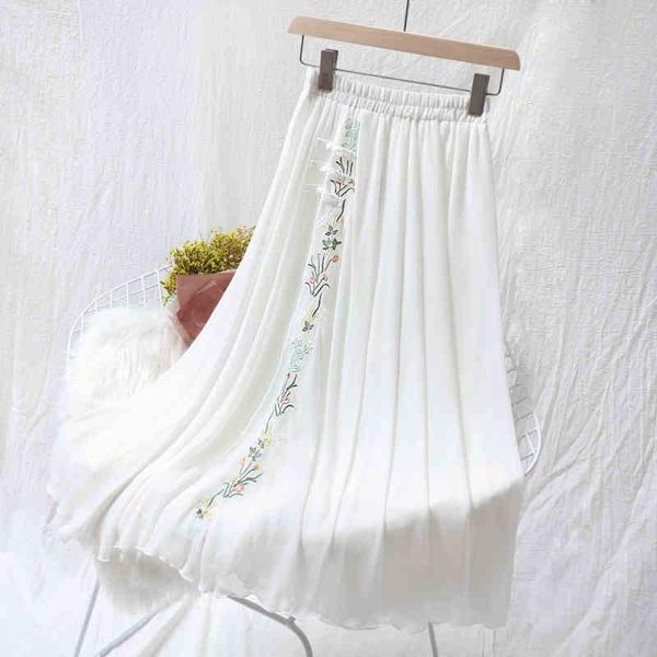 skirts ethnic white womens 2021 summer chiffon embroidery elastic waist skirt loose casual vintage long aesthetic ta1971, Black
skirts ethnic white womens 2021 summer chiffon embroidery elastic waist skirt loose casual vintage long aesthetic ta1971, Black