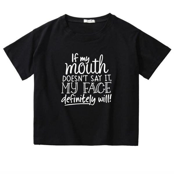 women's t-shirt if my mouth doesn't say it women letters printed crop short sleeve o neck loose ladies causal tee shirt hipster, White
women's t-shirt if my mouth doesn't say it women letters printed crop short sleeve o neck loose ladies causal tee shirt hipster, White