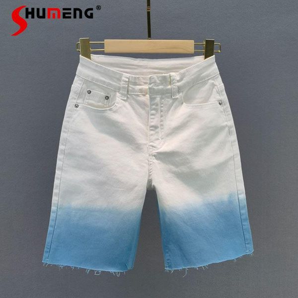women's jeans 2021 summer high waist casual knee-length pants solid color slim fit denim straight-leg for female, Blue
women's jeans 2021 summer high waist casual knee-length pants solid color slim fit denim straight-leg for female, Blue