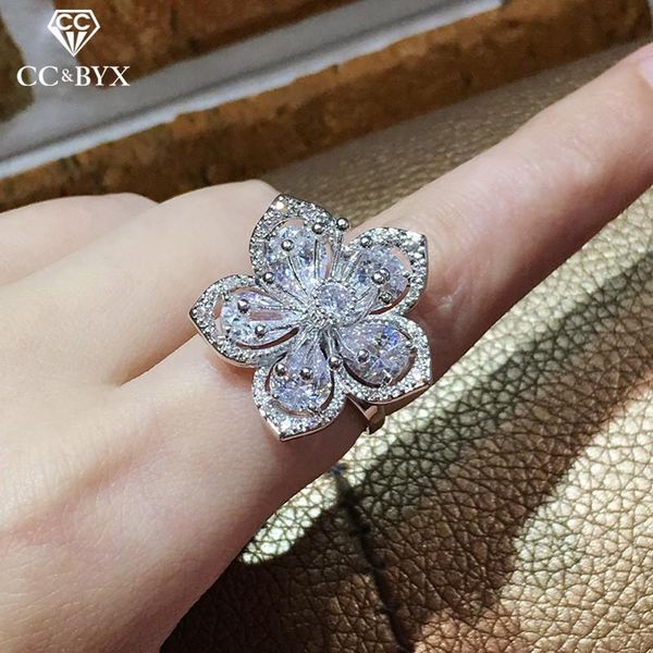cluster rings hyperbole jewelry for women flower cubic zirconia personality bridal wedding ring bijoux femme drop 3109, Golden;silver
cluster rings hyperbole jewelry for women flower cubic zirconia personality bridal wedding ring bijoux femme drop 3109, Golden;silver