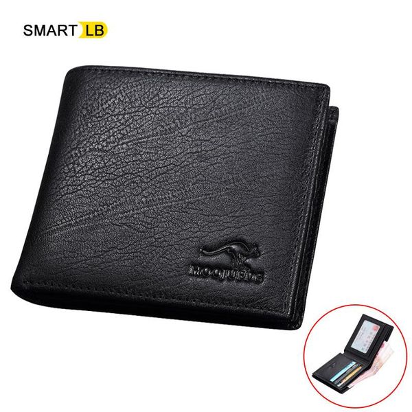 smart lb genuine leather short wallet men purse for card holder blocking small wallets slim men's, Red;black
smart lb genuine leather short wallet men purse for card holder blocking small wallets slim men's, Red;black