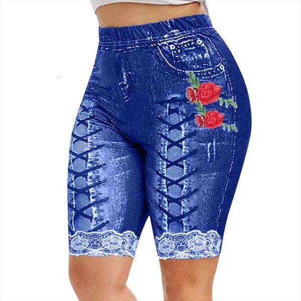 Denim Jeans Shorts For Women Elastic Waist Floral Print Bandage Short With Pockets Plus Size Shorts Jeans Feminino, White;black
Denim Jeans Shorts For Women Elastic Waist Floral Print Bandage Short With Pockets Plus Size Shorts Jeans Feminino, White;black