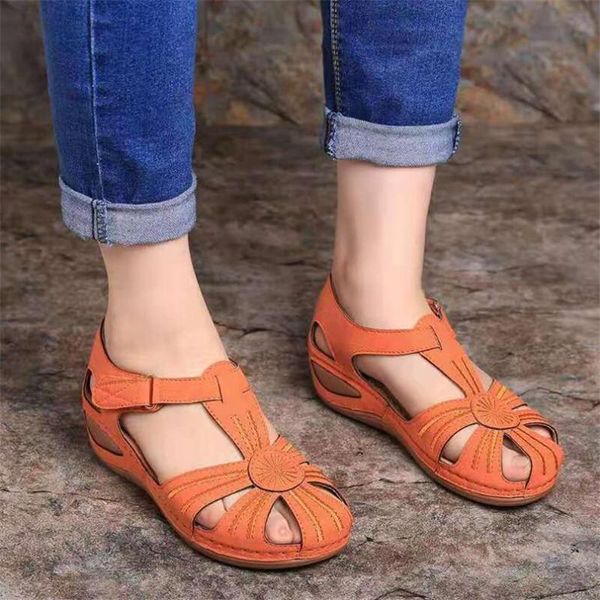 dress shoes women round toe cover heel sandals 2021 summer comfortable soft bottom beach orange female wedges big size 45 46, Black
dress shoes women round toe cover heel sandals 2021 summer comfortable soft bottom beach orange female wedges big size 45 46, Black