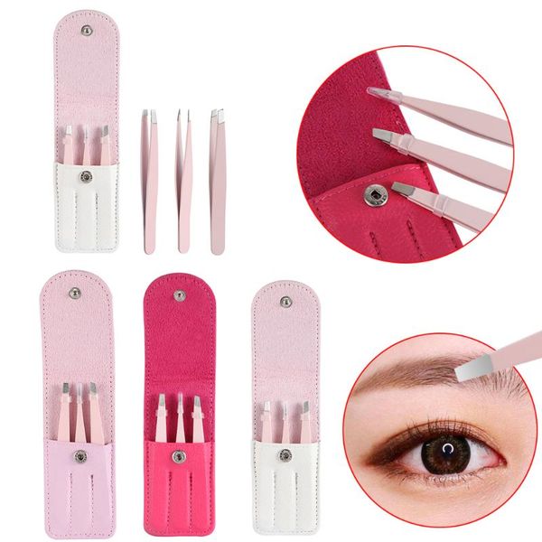 eyebrow tools & stencils 3 pcs/set tweezers stainless steel point tip/slant tip/flat tip hair removal makeup tool kit with bag
eyebrow tools & stencils 3 pcs/set tweezers stainless steel point tip/slant tip/flat tip hair removal makeup tool kit with bag